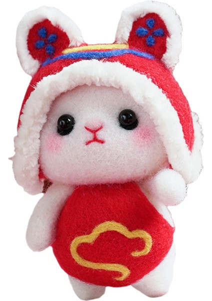 Talimatlı Başlangıç Yün Fitil El Sanatları Ük Mat Hayvanlar Yıl Ev Dekorasyonu Için Dekoratif Tavşan, Ile (Yurt Dışından) indirimleri