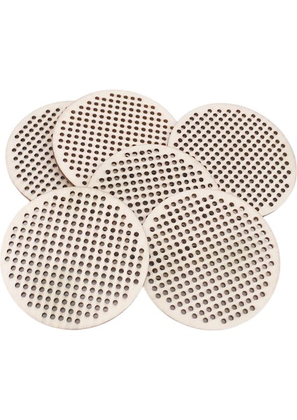 30 Ahşap Çapraz Ş Kolye Boş Takılar Oval Yuvarlak 6.5 cm Yuvarlak (Yurt Dışından)