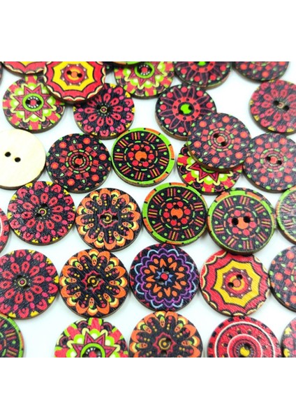 Dıy Beşik Yapımı Ş Dekor Için 100 Dekoratif Flatback Düğ Kırmızı 20MM (Yurt Dışından) modelleri