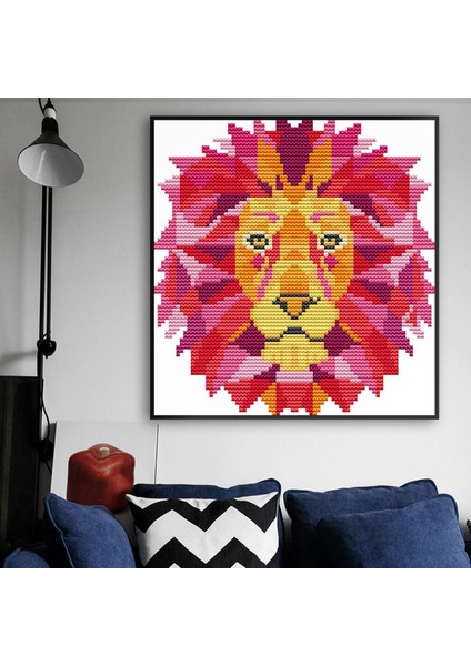 14CT 15X15 cm Soyut Damgalı Çapraz Ş Nakış Kitleri Ev Dekor (Yurt Dışından) fırsatları