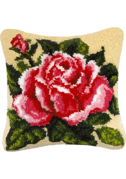 Çocuklar/şkinler Için Dıy Mandal Halı Yapımı El Sanatları 17 Inç * 17 Inç Çiçekler - (Yurt Dışından)