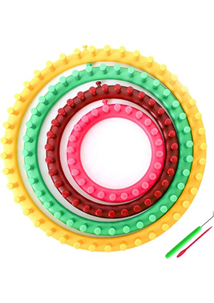 Örgü Tezgahları Yuvarlak Eşarplar Için Tığ Işi (Yurt Dışından)