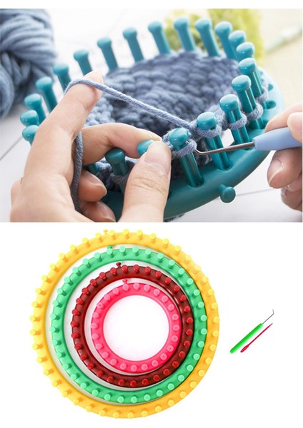 Örgü Tezgahları Yuvarlak Eşarplar Için Tığ Işi (Yurt Dışından) modelleri