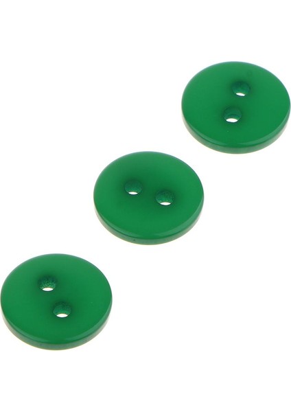 100PCS Reçine Düğmeler 2 Delik Yuvarlak Zanaat Düğmeleri Bağlantı Elemanları Yeşil (Yurt Dışından) modelleri