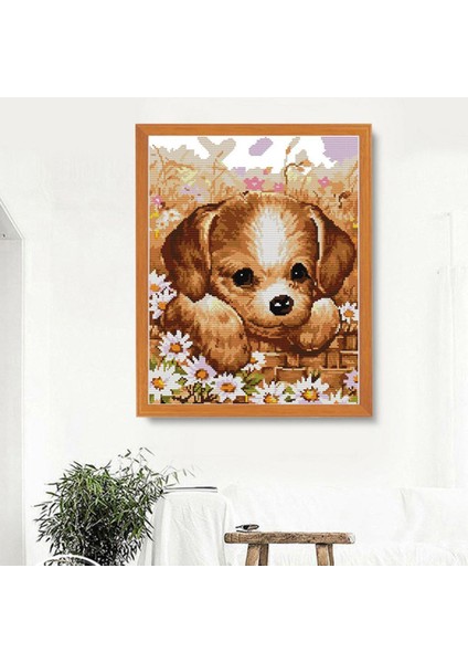 Ş Nakış Dıy Iğne Işi Ş Öpek, Dıy 39X48CM 11CT (Yurt Dışından) modelleri