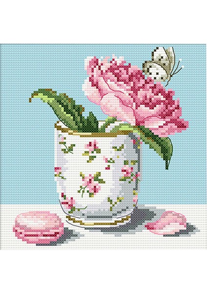 Genç Kı Için Çiçekler Damgalı Ş Nakış Dıy Ş 21X21 cm 14CT (Yurt Dışından) fiyatları