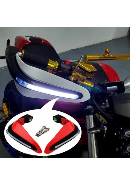 1 Çift Motosiklet LED Dişlisi Düşmeyi Önleyici ve Kırmızı (Yurt Dışından) indirimleri