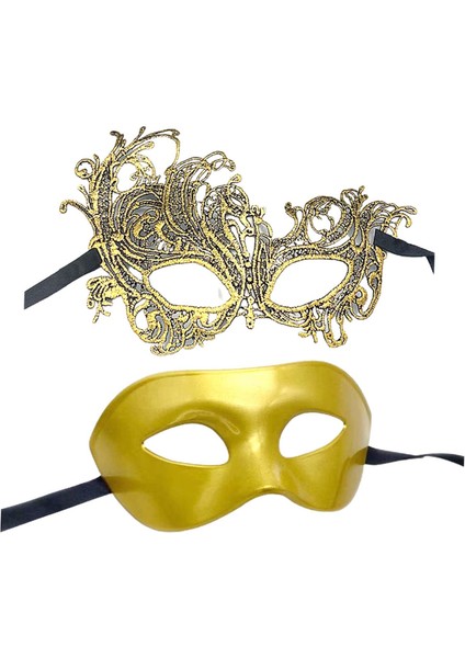 Kayışlı Kadın Için 2 Maskeli Mardi Gold (Yurt Dışından) fiyatları
