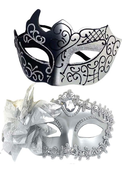 2x Çift Maskeli Yüz Örtüsü Partisi Cadılar I Payetleri (Yurt Dışından) fiyatları