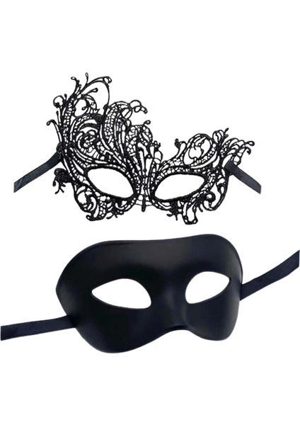 Kayışlı Kadın Için 2 Maskeli Mardi (Yurt Dışından)