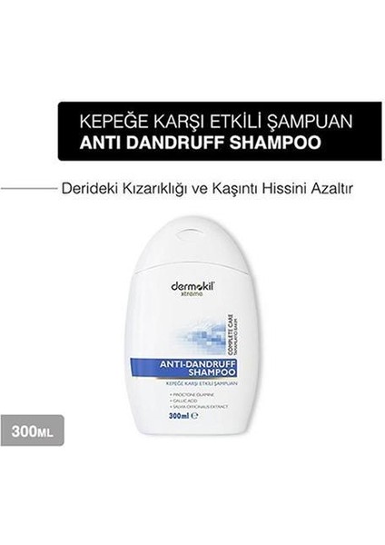 Kepeğe Karşı Etkili Şampuan 300 Ml X 3 Adet