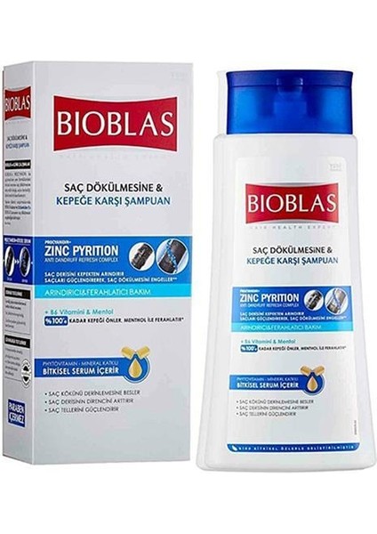 Bioblas zinc Mentol Saç Dökülmesine Ve Kepeğe Karşı Etkili Şampuan 360 Ml X 3 Adet fiyatları