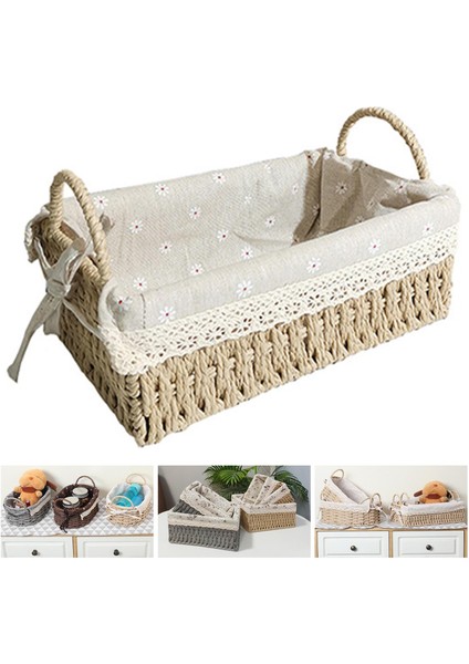 El Yapımı Rattan Sepetleri Ev Eşı Meyve Aperatifleri Enkaz Çamaşırhane B (Yurt Dışından) modelleri