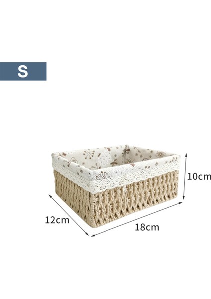 El Yapımı Rattan Depolama Sepeti Oyuncaklar Aperatifler Kutuları Dekoratif Sepetler A (Yurt Dışından) fiyatları