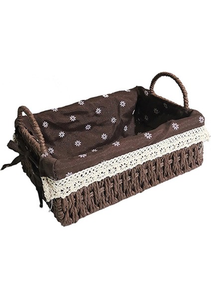 Çok Amaçlı Rattan Depolama Sepeti Dekoratif Sepetler B (Yurt Dışından)