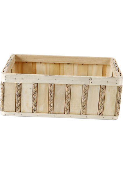 Yatak Odası Oturma Odası Için Ahşap Saklama Kutusu Retro Rattan Saklama Kutusu (Yurt Dışından)