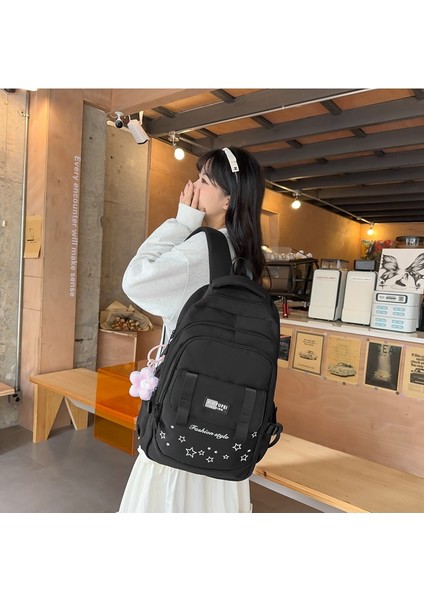 Kız Öğrenci Sırt Büyük Kapasiteli Ins Rüzgar Ortaokul Öğrencileri Düz Renk Sırt Çantası (Yurt Dışından) modelleri