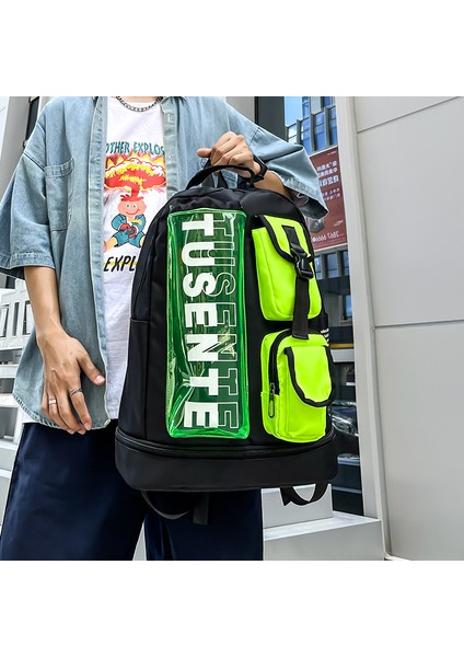 Iş Kıyafeti Trendy Sırt Erkek Seyahat Eğlence Spor Kişiselleştirilmiş Sırt Renk Eşleştirme Öğrenci Okul Çantası (Yurt Dışından) fırsatları