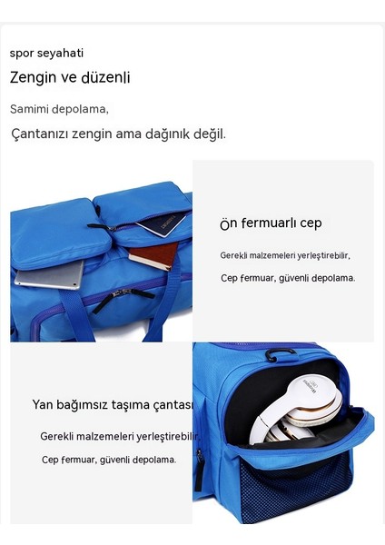 Kuru Islak Ayırma Seyahat Büyük Kapasiteli Düz Renk Su Geçirmez Açık Spor Çantası (Yurt Dışından) fırsatları