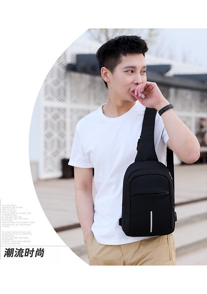 Çok Fonksiyonlu Göğüs Su Geçirmez Oxford Kumaş Omuz Crossbody Çanta (Yurt Dışından)