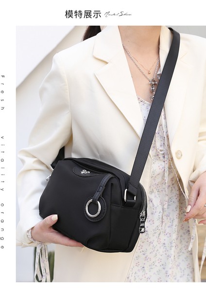 Kadın Oxford Kumaş Kadın Crossbody Anne Trend Büyük Kapasiteli Tek Omuz Tuval Çanta (Yurt Dışından)