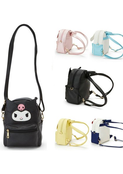 Karikatür Pu Çok Fonksiyonlu Çift Kullanımlı Omuz Crossbody Küçük Sırt Mini Küçük Okul Kadın Sevimli Çanta (Yurt Dışından) fırsatları