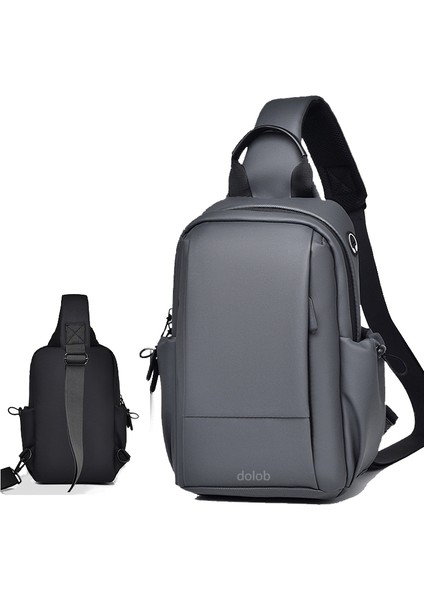 Erkek Göğüs Crossbody Su Geçirmez Göğüs Crossbody Büyük Kapasiteli Göğüs Çanta (Yurt Dışından)