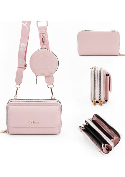 Stil Kadın Çakıllı Crossbody Mektup Omuz Askısı Fermuarlı Tek Omuz Çantasısı (Yurt Dışından)