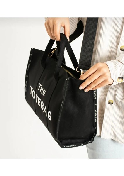 The Tote Bag Süet Kolon Askılı Kadın El ve Omuz Çantası