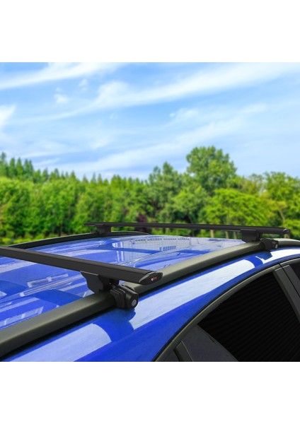 Renault Captur Iı 2019 ve Sonrası ile Uyumlu Hook Model Anahtar Kilitli Ara Atkı Tavan Barı Siyah fiyatları