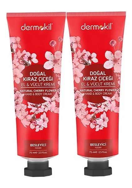 Kiraz Çiçeği El Ve Vücut Kremi 75 Ml X 2 Adet
