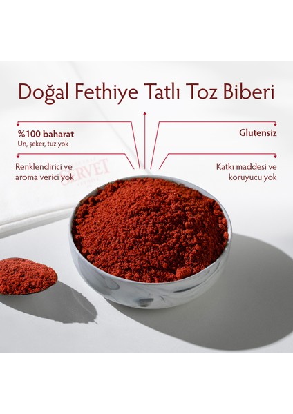 Doğal Fethiye Tatlı Toz Biberi 100 gr