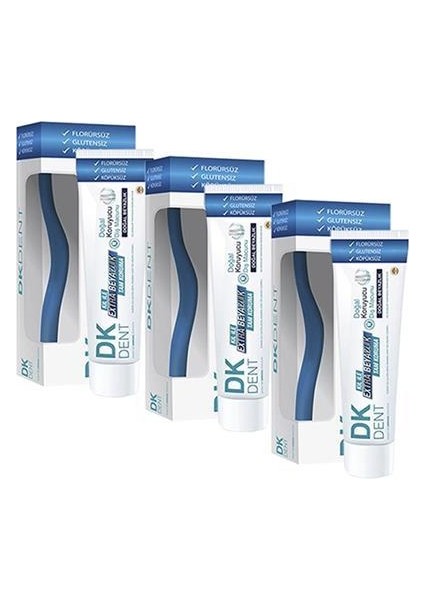 Dkdent Klasik Florürsüz Diş Macunu 75 Ml Diş Fırçası Li X 3 Adet