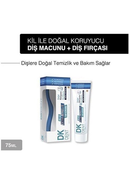 Dkdent Klasik Florürsüz Diş Macunu 75 Ml Diş Fırçası Li X 3 Adet