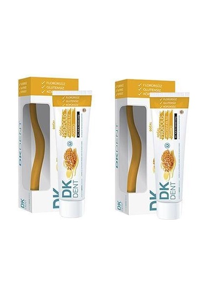 Dkdent Propolis Florürsüz Diş Macunu 75 Ml Diş Fırçası Li X 2 Adet
