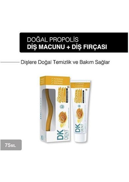 Dkdent Propolis Florürsüz Diş Macunu 75 Ml Diş Fırçası Li X 2 Adet