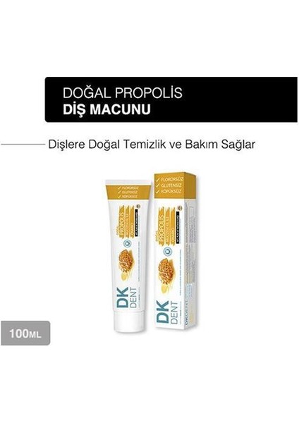 Dkdent Propolis Florürsüz Doğal Diş Macunu 75 Ml