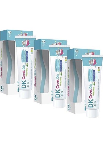 Dk Dent Dkdent Karanfil Özlü Fırçalı Çocuk Diş Macunu 50 Ml X 3 Adet