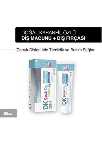 Dk Dent Dkdent Karanfil Özlü Fırçalı Çocuk Diş Macunu 50 Ml X 3 Adet fiyatları