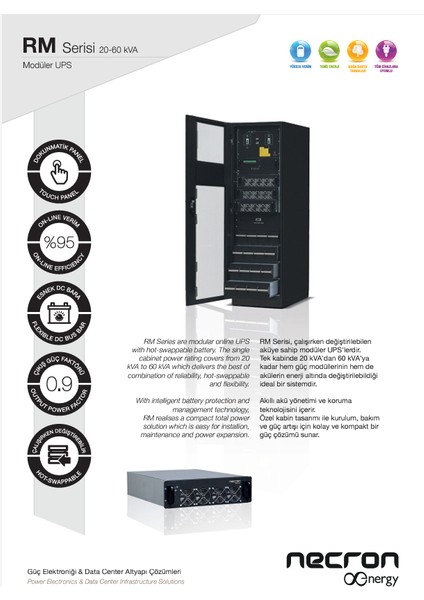Invt RM060/20 Modüler Kesintisiz Güç Kaynağı Hotswap Battery modelleri
