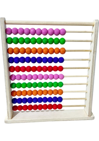 Eğitici Ahşap Oyuncak | Büyük Boy Ahşap Abaküs