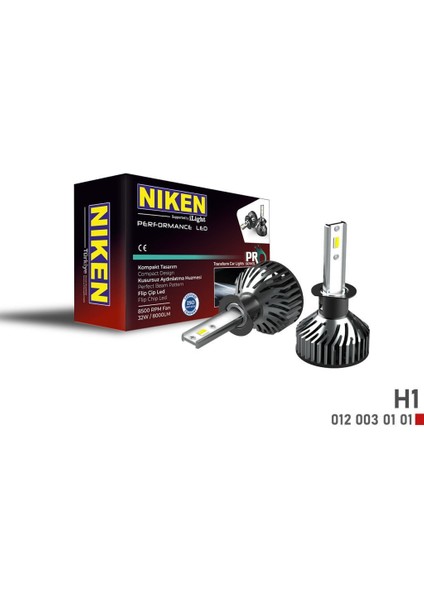 H1 LED Xenon Far Ampulü Yeni Nesil Pro Niken