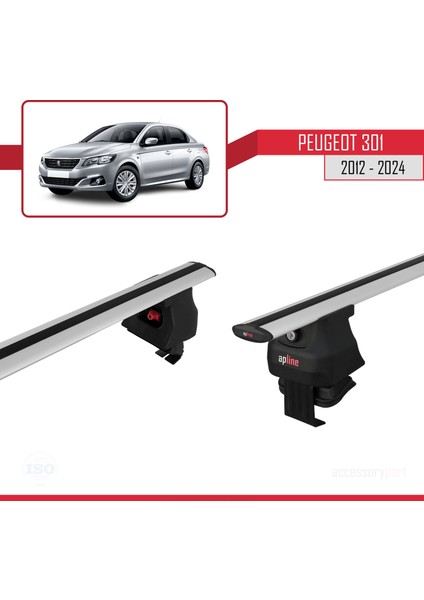 Peugeot 301 2012 ve Sonrası ile Uyumlu Ace-4 Ara Atkı Tavan Barı Gri