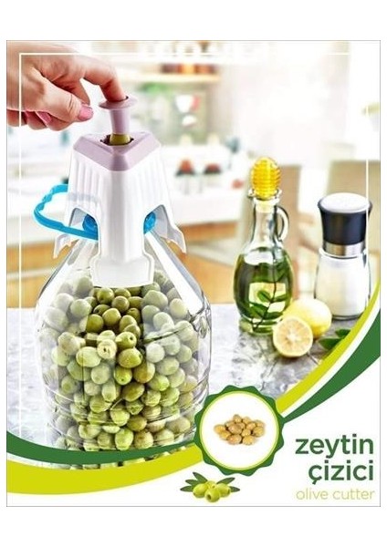 Buffer&reg; Kolay Zeytin Dilme Çizme Aparatı Pratik Kolay Zeytin Çizici Alet