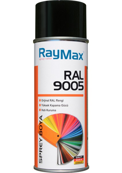 Sprey Boya Parlak Siyah Ral 9005 400ML