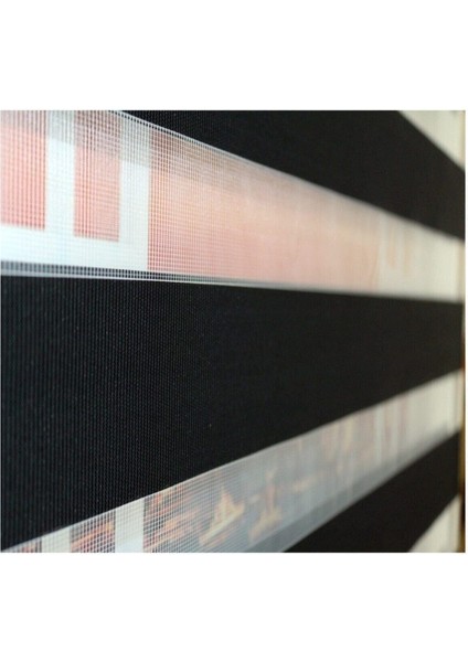 Siyah Alüminyum Kasa Zebra Perde Etekli fırsatları