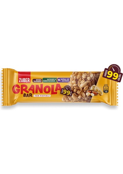 Yer Fıstıklı Granola Bar 25 gr