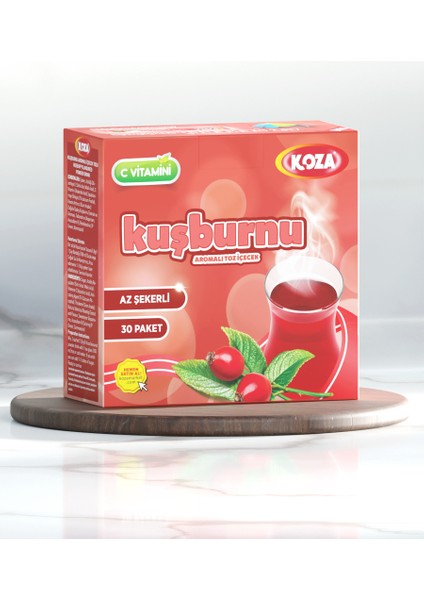 Az Şek. Tek İçim. Kuşburnu Aro. İçecek Tozu (30 Stick)