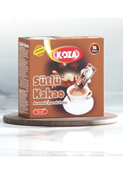 Tek İçimlik Kakao Aro. İçecek Tozu (16 Stick)