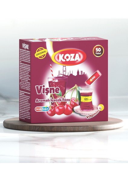 Tek İçimlik Vişne Aro. İçecek Tozu (50 Stick)
